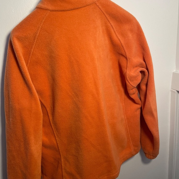 Columbia Heavyweight Fleece Jacket, Dreamcicle Orange, Size XL - Picture 4 of 7